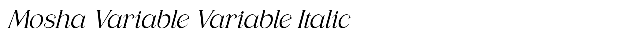 Mosha Variable Variable Italic image